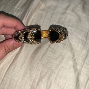 Black and gold bracelet